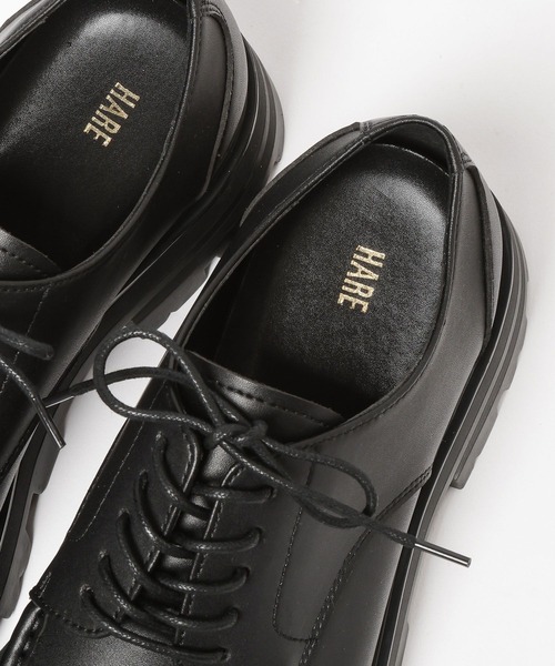 HARE（ハレ）の「ラギットソールシューズ(HARE)（ドレスシューズ・メンズ・ブラック・MEDIUM/LARGE）」の10枚目の写真