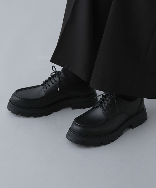 HARE(ハレ)の「ラギットソールシューズ(HARE)(ドレスシューズ・メンズ・ブラック・MEDIUM/LARGE)」の15枚目の写真