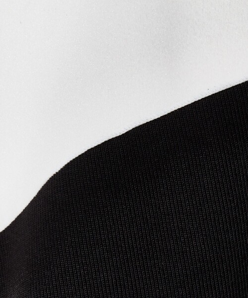 ASTRAET（アストラット）の「＜ASTRAET＞フライスxシアー コンビ クルーネックカットソー（Tシャツ/カットソー・レディース・ブラック/ホワイト・FREE）」の6枚目の写真