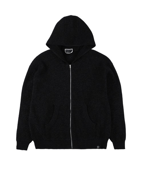 PHINGERIN フィンガリン 25SS CORDY KNIT MEXPARKA コーディーニットメキシカンパーカー PD-251-KN-021 L BLACK プルオーバー トップス【中古】【PHINGERIN】 PHINGERIN フィンガリン 25SS CORDY KNIT MEXPARKA コーディーニット