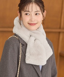 Honeys（ハニーズ）の「【吸湿発熱】エコファーティペット（マフラー）」