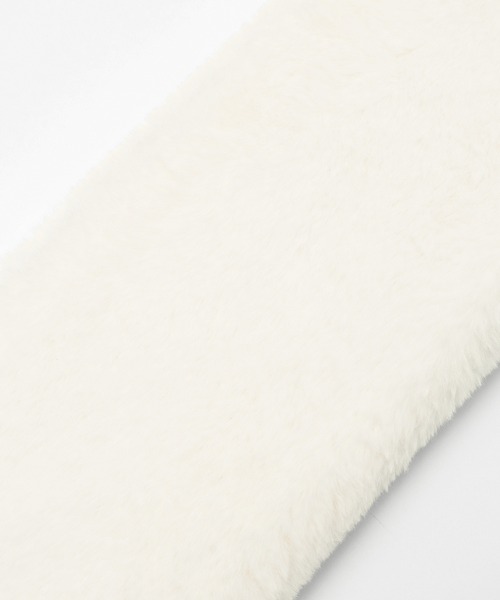 Honeys（ハニーズ）の「【吸湿発熱】エコファーティペット（マフラー・レディース・グレイッシュベージュ/アイボリー/モカ/グレー/レオパード・FREE）」の13枚目の写真