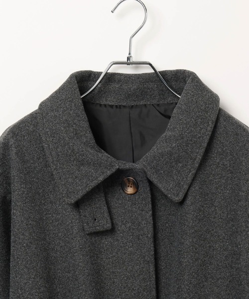 3.3 Field Trip (3.3フィールドトリップ)の「3.3 Field Trip/スタンドカラーロングコート(ダウンジャケット/コート・レディース・ブラック/グレー/ブラウン・FREE)」の7枚目の写真