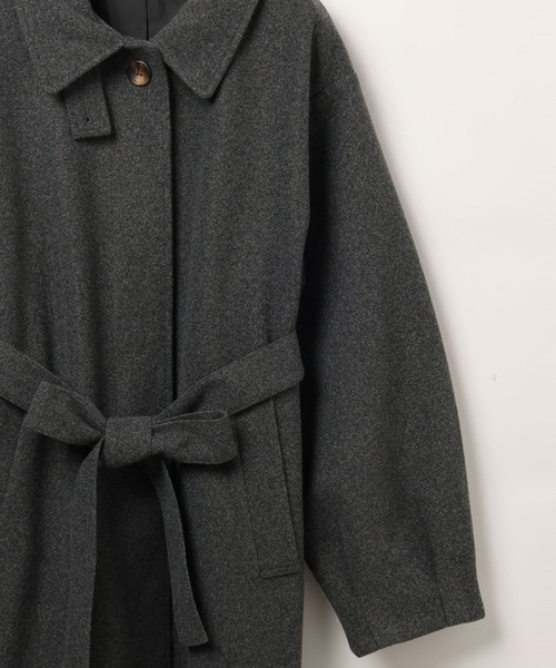 3.3 Field Trip (3.3フィールドトリップ)の「3.3 Field Trip/スタンドカラーロングコート(ダウンジャケット/コート・レディース・ブラック/グレー/ブラウン・FREE)」の11枚目の写真