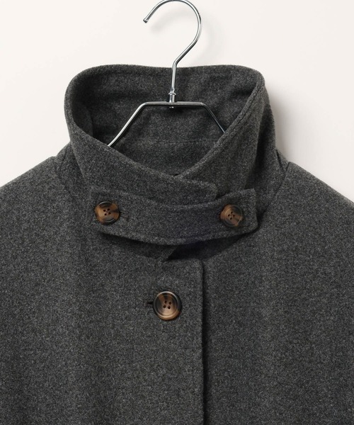 3.3 Field Trip (3.3フィールドトリップ)の「3.3 Field Trip/スタンドカラーロングコート(ダウンジャケット/コート・レディース・ブラック/グレー/ブラウン・FREE)」の18枚目の写真