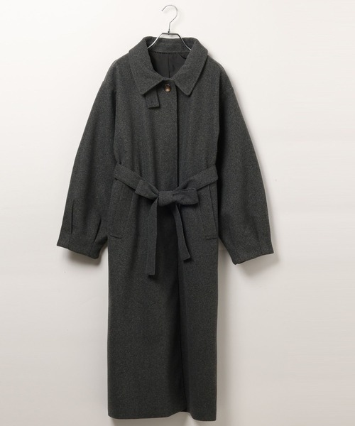 3.3 Field Trip (3.3フィールドトリップ)の「3.3 Field Trip/スタンドカラーロングコート(ダウンジャケット/コート・レディース・ブラック/グレー/ブラウン・FREE)」の5枚目の写真