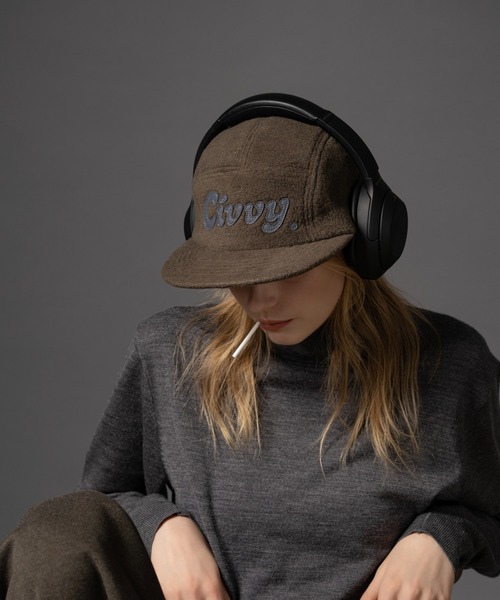 CIVVY.（シヴィ―）の「Felt Jet Cap - フェルトジェットキャップ -（キャップ・メンズ・カーキ/ブラック・FREE）」の10枚目の写真