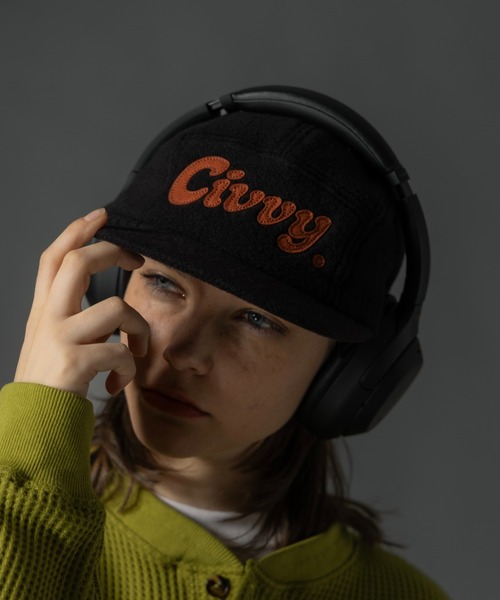 CIVVY.（シヴィ―）の「Felt Jet Cap - フェルトジェットキャップ -（キャップ・メンズ・カーキ/ブラック・FREE）」の5枚目の写真