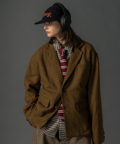 CIVVY.（シヴィ―）の「Felt Jet Cap - フェルトジェットキャップ -（キャップ・メンズ・カーキ/ブラック・FREE）」の7枚目の写真