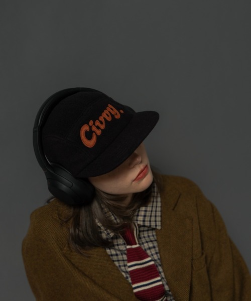 CIVVY.（シヴィ―）の「Felt Jet Cap - フェルトジェットキャップ -（キャップ・メンズ・カーキ/ブラック・FREE）」の8枚目の写真