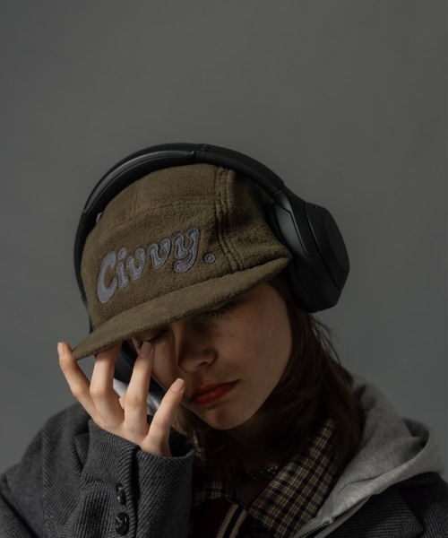 CIVVY.（シヴィ―）の「Felt Jet Cap - フェルトジェットキャップ -（キャップ・メンズ・カーキ/ブラック・FREE）」の13枚目の写真