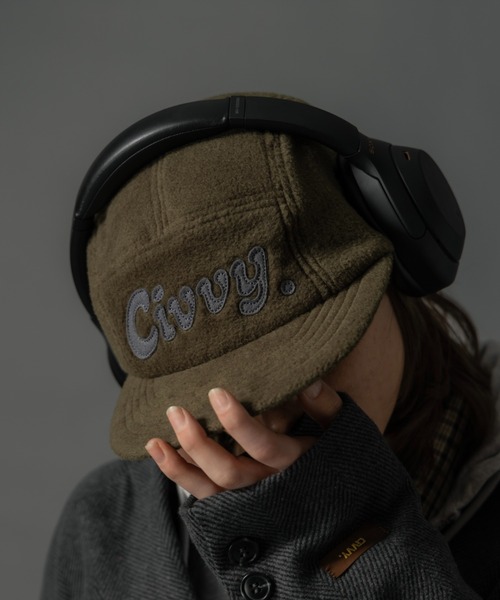 CIVVY.（シヴィ―）の「Felt Jet Cap - フェルトジェットキャップ -（キャップ・メンズ・カーキ/ブラック・FREE）」の15枚目の写真