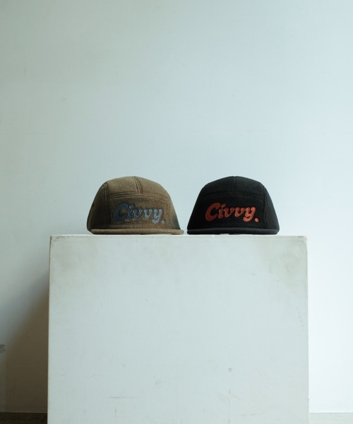 CIVVY.（シヴィ―）の「Felt Jet Cap - フェルトジェットキャップ -（キャップ・メンズ・カーキ/ブラック・FREE）」の17枚目の写真