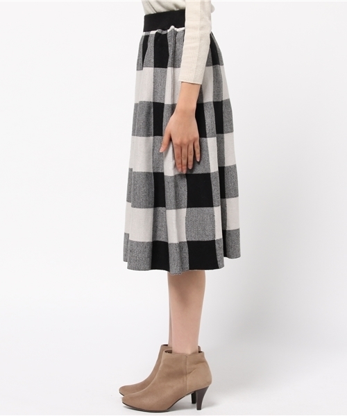 OUTLET（アウトレット）の「【Discoat】アンチピリングニットフレアSK（スカート・レディース・ボルドー/ブラック/グレー・LARGE/MEDIUM）」の5枚目の写真