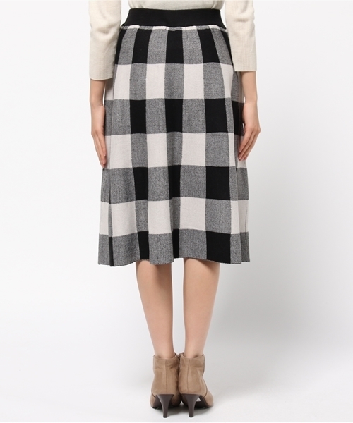 OUTLET（アウトレット）の「【Discoat】アンチピリングニットフレアSK（スカート・レディース・ボルドー/ブラック/グレー・LARGE/MEDIUM）」の6枚目の写真