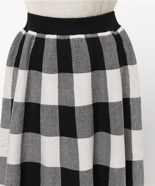 OUTLET（アウトレット）の「【Discoat】アンチピリングニットフレアSK（スカート・レディース・ボルドー/ブラック/グレー・LARGE/MEDIUM）」の7枚目の写真