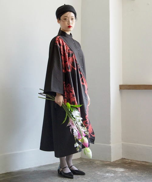 チャイハネ(チャイハネ)の「【チャイハネ】セマムレイヤードワンピース(シャツワンピース・レディース・ブラック/ピンク/ターコイズブルー・FREE)」の12枚目の写真