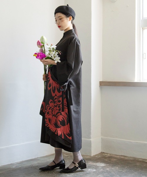 チャイハネ(チャイハネ)の「【チャイハネ】セマムレイヤードワンピース(シャツワンピース・レディース・ブラック/ピンク/ターコイズブルー・FREE)」の11枚目の写真