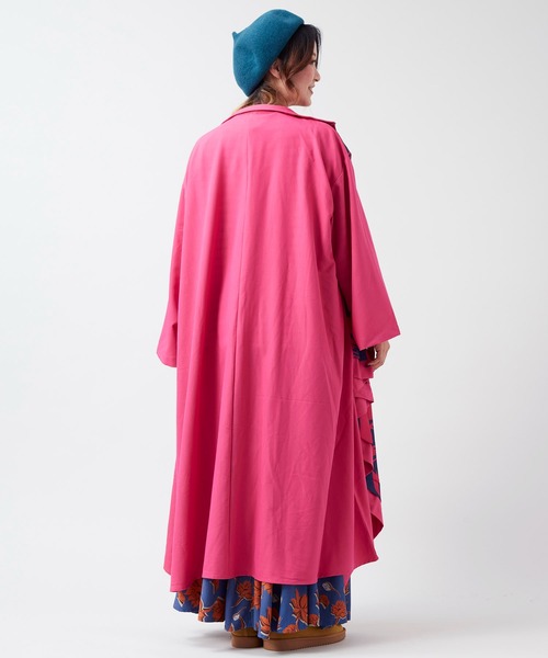 チャイハネ(チャイハネ)の「【チャイハネ】セマムレイヤードワンピース(シャツワンピース・レディース・ブラック/ピンク/ターコイズブルー・FREE)」の4枚目の写真