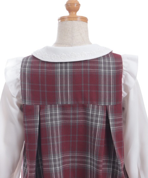 axes femme(アクシーズファム)の「タータンチェックワンピース(ワンピース・キッズ・ミント/ワイン・MEDIUM/LARGE/X-LARGE)」の10枚目の写真