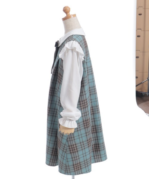 axes femme(アクシーズファム)の「タータンチェックワンピース(ワンピース・キッズ・ミント/ワイン・MEDIUM/LARGE/X-LARGE)」の14枚目の写真