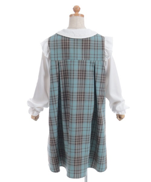 axes femme(アクシーズファム)の「タータンチェックワンピース(ワンピース・キッズ・ミント/ワイン・MEDIUM/LARGE/X-LARGE)」の15枚目の写真