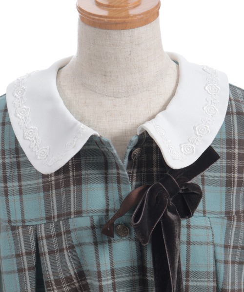axes femme(アクシーズファム)の「タータンチェックワンピース(ワンピース・キッズ・ミント/ワイン・MEDIUM/LARGE/X-LARGE)」の18枚目の写真