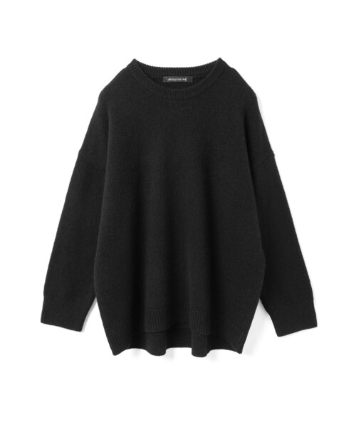 mizuiroind（ミズイロインド）の「mizuiro ind MG/クルーネックワイドプルオーバー（ニット/セーター・レディース・チャコールグレー/ブルー/ブラック/キナリ・FREE）」の2枚目の写真