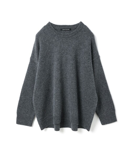 mizuiroind（ミズイロインド）の「mizuiro ind MG/クルーネックワイドプルオーバー（ニット/セーター・レディース・チャコールグレー/ブルー/ブラック/キナリ・FREE）」の5枚目の写真