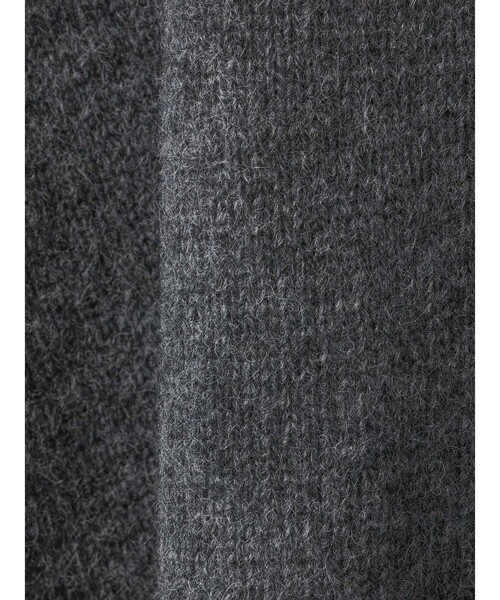 mizuiroind（ミズイロインド）の「mizuiro ind MG/クルーネックワイドプルオーバー（ニット/セーター・レディース・チャコールグレー/ブルー/ブラック/キナリ・FREE）」の8枚目の写真