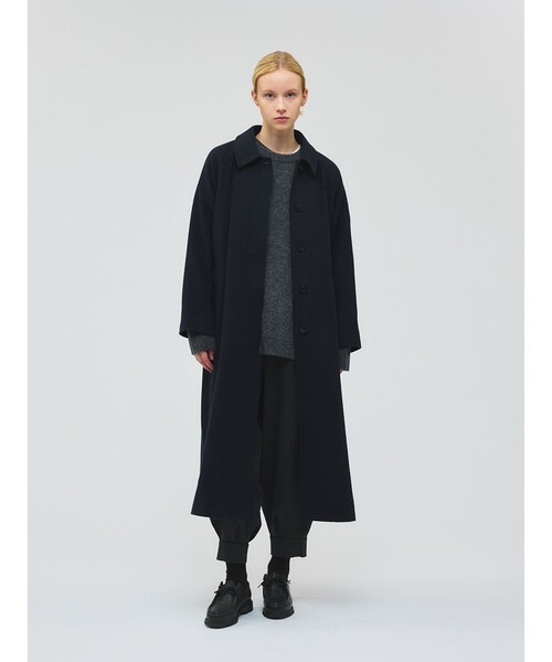 mizuiroind（ミズイロインド）の「mizuiro ind MG/クルーネックワイドプルオーバー（ニット/セーター・レディース・チャコールグレー/ブルー/ブラック/キナリ・FREE）」の16枚目の写真