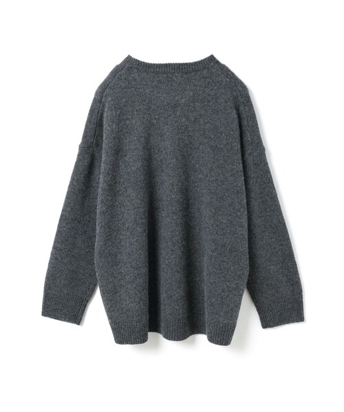 mizuiroind（ミズイロインド）の「mizuiro ind MG/クルーネックワイドプルオーバー（ニット/セーター・レディース・チャコールグレー/ブルー/ブラック/キナリ・FREE）」の20枚目の写真