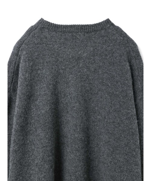 mizuiroind（ミズイロインド）の「mizuiro ind MG/クルーネックワイドプルオーバー（ニット/セーター・レディース・チャコールグレー/ブルー/ブラック/キナリ・FREE）」の21枚目の写真