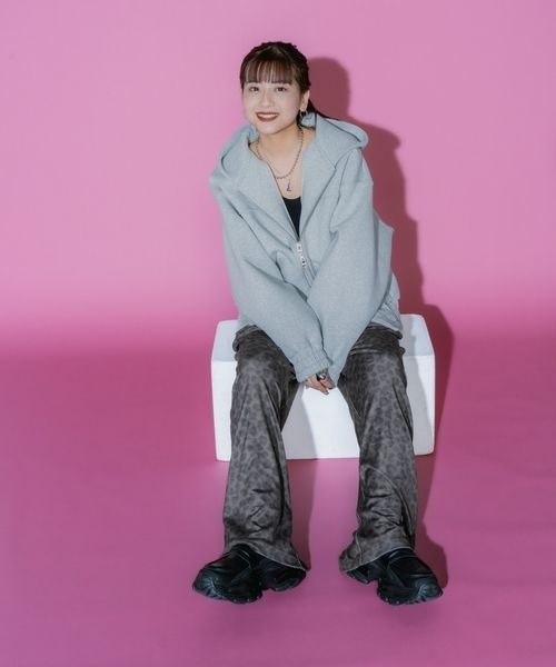 JEANASIS（ジーナシス）の「【MIKU企画】リラックスベロアパンツ/599697（その他パンツ・レディース・ホワイト系その他/ブラック/グレー系その他・FREE）」の21枚目の写真