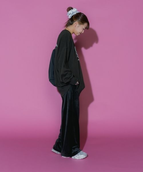 JEANASIS（ジーナシス）の「【MIKU企画】リラックスベロアパンツ/599697（その他パンツ・レディース・ホワイト系その他/ブラック/グレー系その他・FREE）」の15枚目の写真