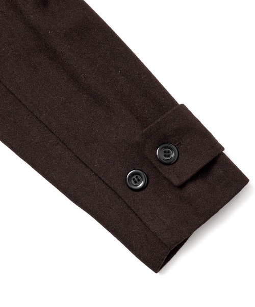 Noen(ノエン)の「ウールメルトンダッフルブルゾン(ブルゾン・メンズ・ダークブラウン/ダークネイビー・LARGE/MEDIUM)」の9枚目の写真