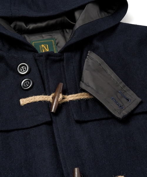 Noen(ノエン)の「ウールメルトンダッフルブルゾン(ブルゾン・メンズ・ダークブラウン/ダークネイビー・LARGE/MEDIUM)」の15枚目の写真