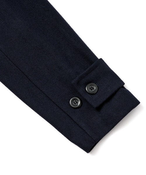 Noen(ノエン)の「ウールメルトンダッフルブルゾン(ブルゾン・メンズ・ダークブラウン/ダークネイビー・LARGE/MEDIUM)」の17枚目の写真