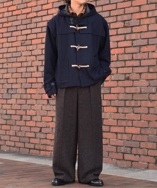 Noen(ノエン)の「ウールメルトンダッフルブルゾン(ブルゾン・メンズ・ダークブラウン/ダークネイビー・LARGE/MEDIUM)」の20枚目の写真