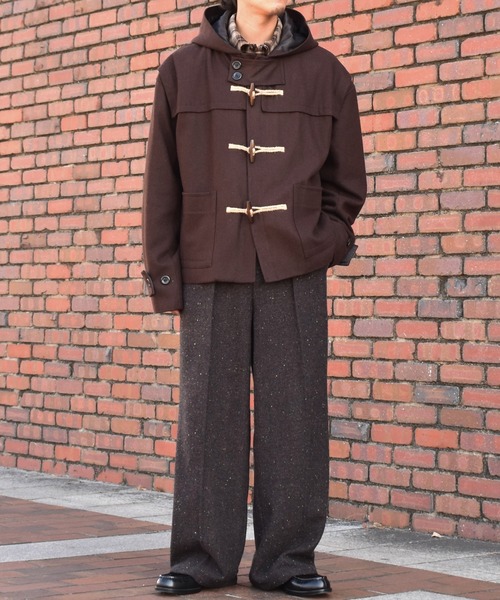 Noen(ノエン)の「ウールメルトンダッフルブルゾン(ブルゾン・メンズ・ダークブラウン/ダークネイビー・LARGE/MEDIUM)」の19枚目の写真