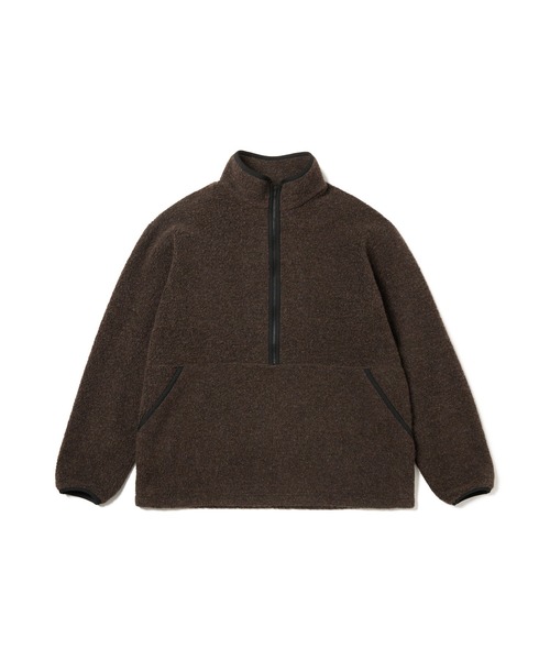 Snow Peak（スノーピーク）の「Snow Peak / Recycled Wool Boa Pullover  リサイクルウールボアプルオーバー（パーカー・メンズ・オレンジ/ダークブラウン・M/L/XL/1/S）」の12枚目の写真