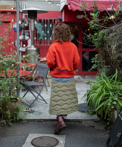 Snow Peak（スノーピーク）の「Snow Peak / Recycled Wool Boa Pullover  リサイクルウールボアプルオーバー（パーカー・メンズ・オレンジ/ダークブラウン・M/L/XL/1/S）」の19枚目の写真