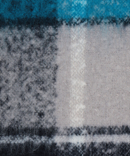 COMME CA ISM（コムサイズム）の「ブークレ チェック柄 マフラー（マフラー・メンズ・ネイビー系/ブラウン系その他・FREE）」の11枚目の写真