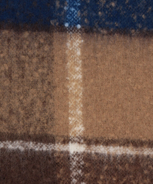 COMME CA ISM（コムサイズム）の「ブークレ チェック柄 マフラー（マフラー・メンズ・ネイビー系/ブラウン系その他・FREE）」の12枚目の写真