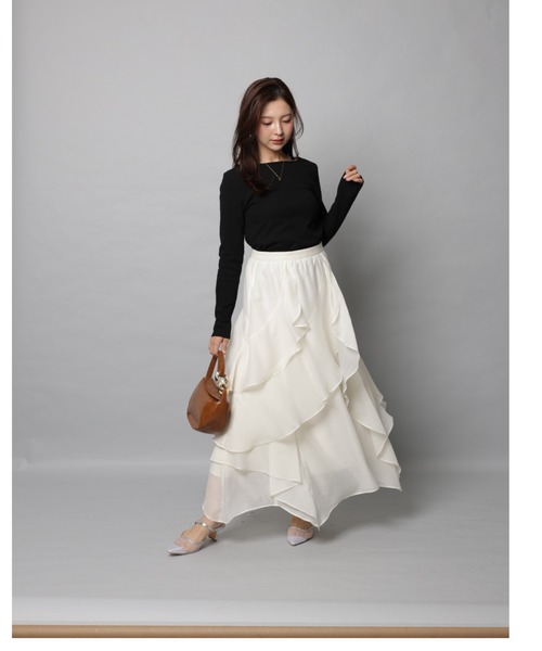 エアリーアシメフリルスカート（スカート）｜Apuweiser-riche