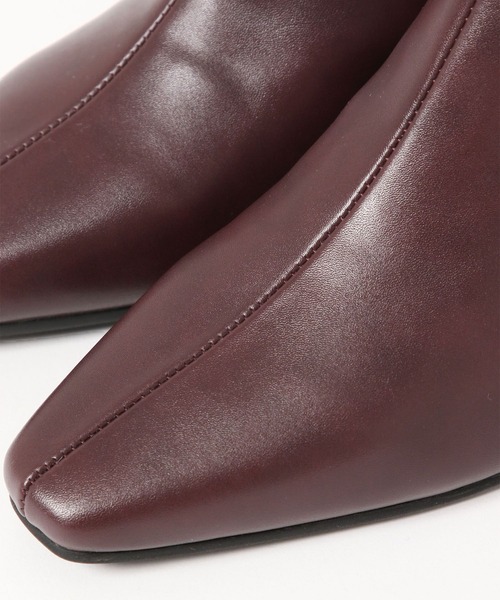 Andemiu（アンデミュウ）の「バックジップヒールブーツ579620（ブーツ・レディース・レッド系その他/ブラック・MEDIUM/LARGE）」の5枚目の写真