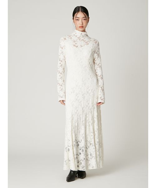 フラワーストレッチレースワンピース（ワンピース）｜FRAY I.D（フレイ