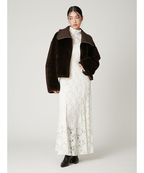 フラワーストレッチレースワンピース（ワンピース）｜FRAY I.D（フレイ