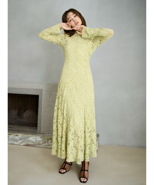 フラワーストレッチレースワンピース（ワンピース）｜FRAY I.D（フレイ