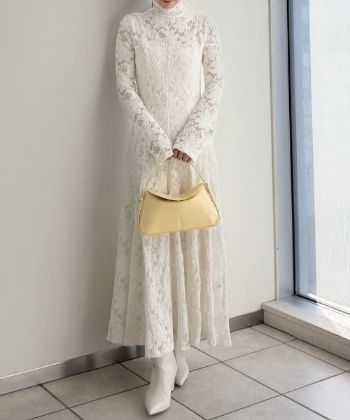 フラワーストレッチレースワンピース（ワンピース）｜FRAY I.D（フレイ